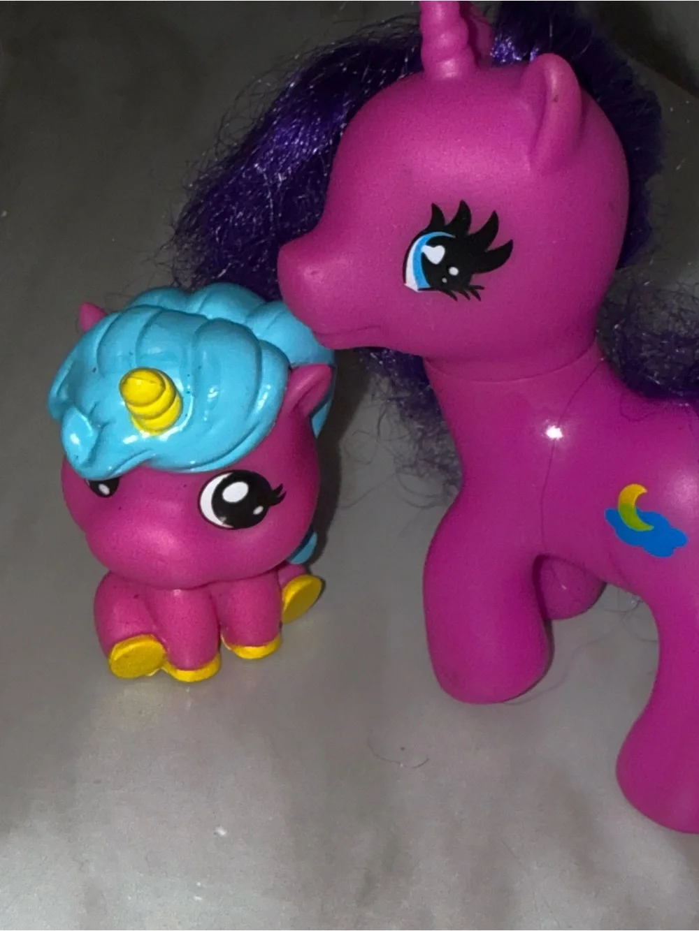 My little pony purple moonlight horse & squishy horse